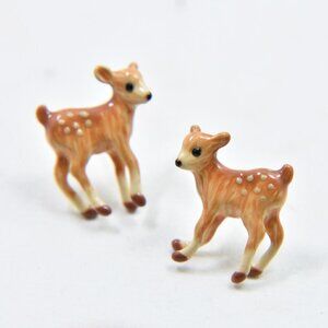 LES NEREIDES Deer  🌸 Stud  Earrings Anthropologie